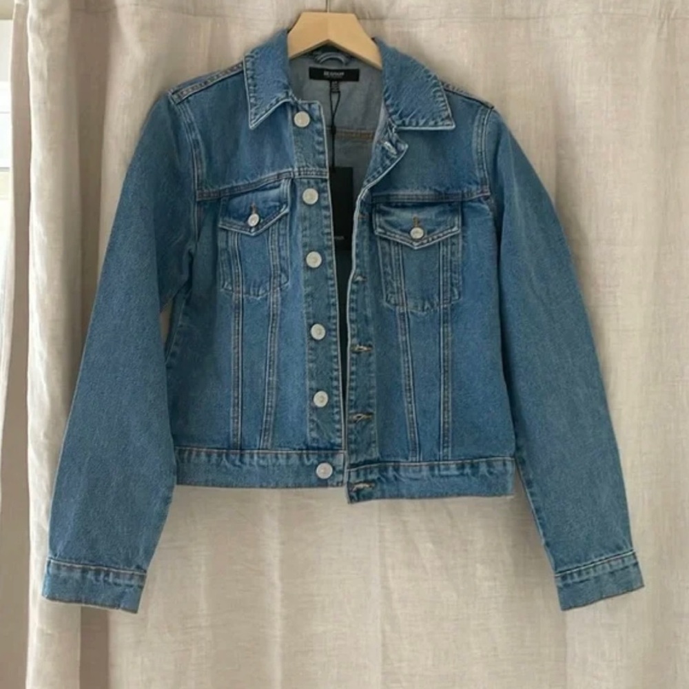 Designer Hudson Jeans Classic Blue Denim Jacket